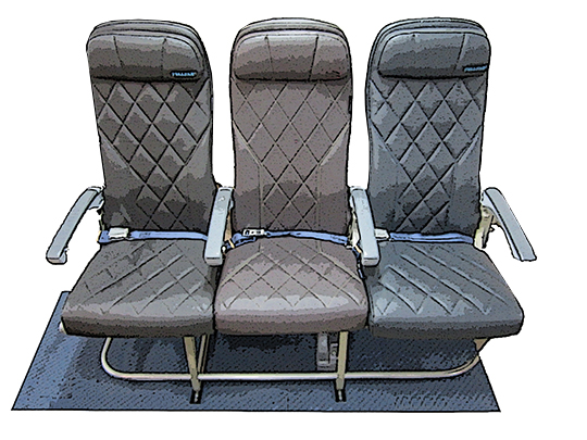 Aviation Sample Drawing of Seat Back Covers & Cushions 