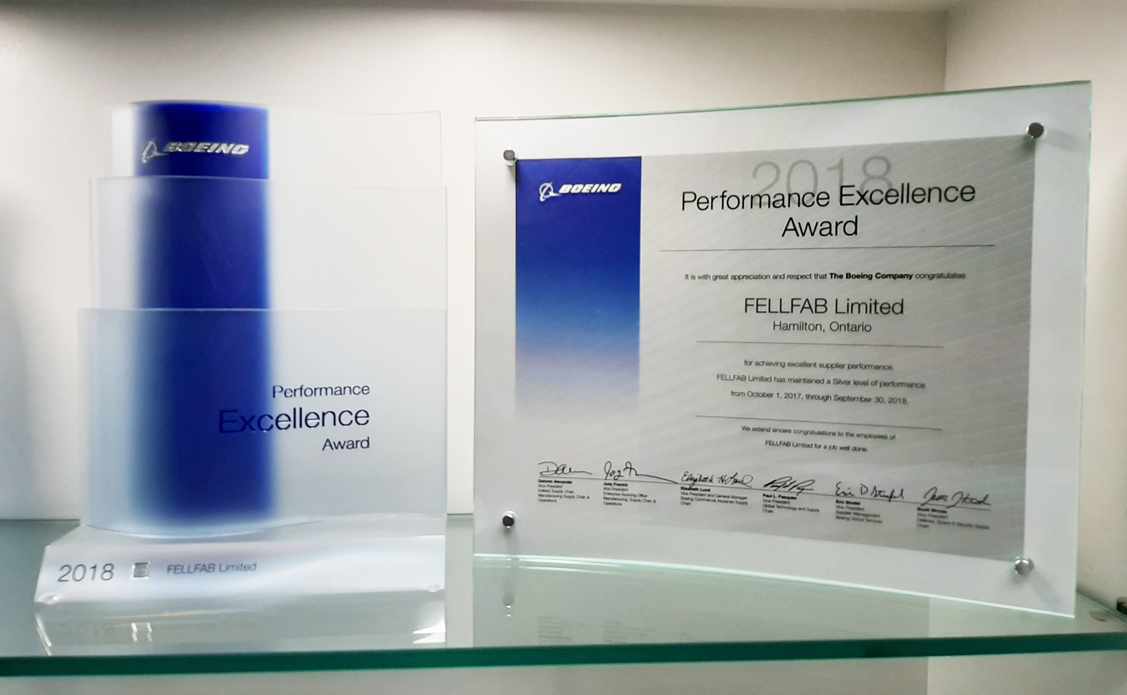 Boeing - BPEA 2019 awarded to FELLFAB<sup>®</sup>